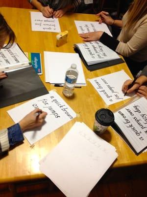 Calligraphy Workshop at Flying Dolphin Studio