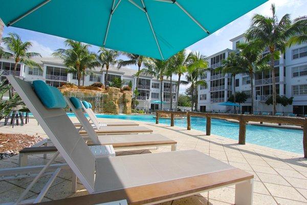 Beautiful Resort Style Pool with beach entry and waterfall