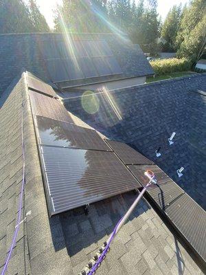 Safe solutions for solar panel cleaning. Make sure you're getting the most out of your solars!