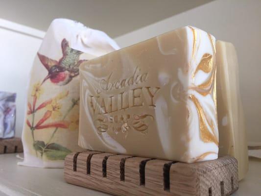 Sweet Honeysuckle is an example of some of the soaps.