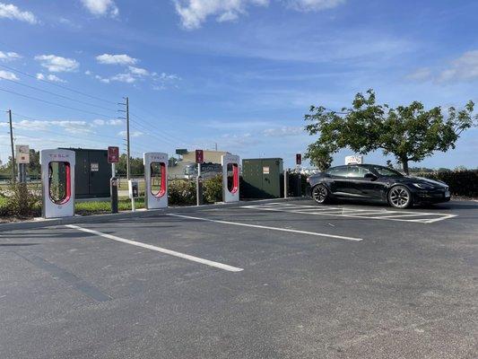 Electric car charging stations