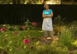 Chef Patty in one of the many gardens