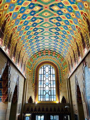 Interior ceiling.