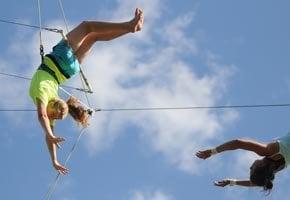 Join the Circus, and go flying on our trapeze