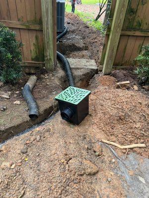 Stormwater drainage control system install