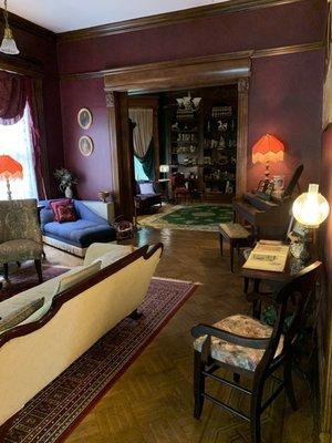 Sitting room Looking through to the library