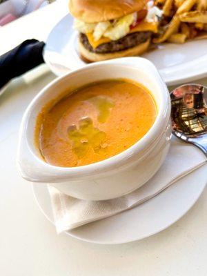 Amazing lobster bisque