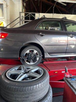 Tire alignment