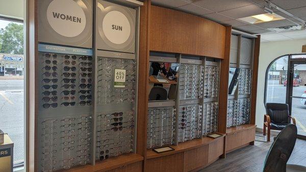 We carry a wide assortment of prescription eyewear and sunglasses for men, women and kids!