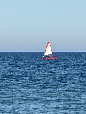 Sailing beautiful water.