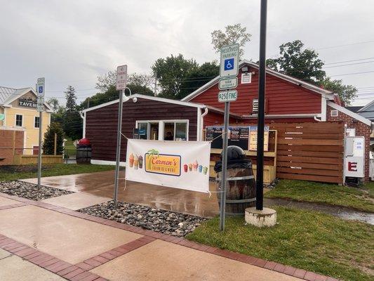 Store front - located in the back from the main road.