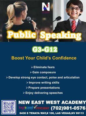 public speaking class poster