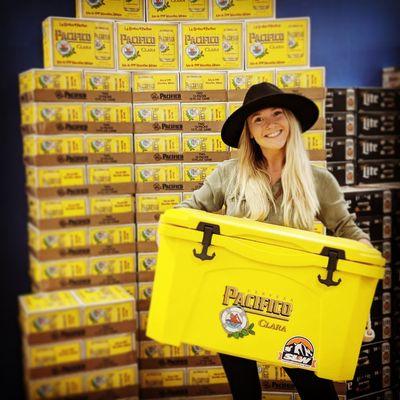 Sometimes you drink Pacifico. Sometimes you win a Grizzly cooler to keep those Pacifico's cold!