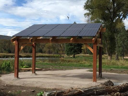 Freestanding 2.8 kW PV for Aspen Center for Environmental Studies (ACES) at Rock Bottom Ranch, Carbondale, CO.