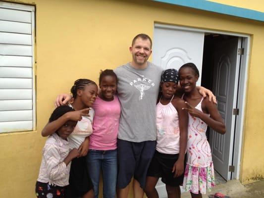 Dr. Wilson on a chiropractic mission trip to the Dominican Republic