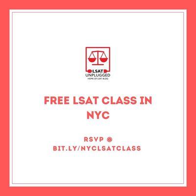 Free LSAT Class in NYC - RSVP @ bit.ly/nyclsatclass