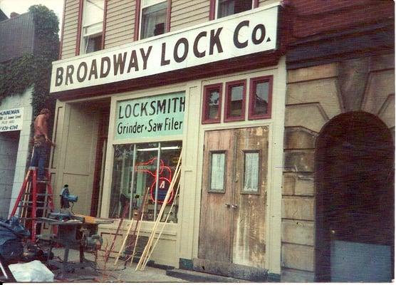 Broadway Lock renovation in 1991