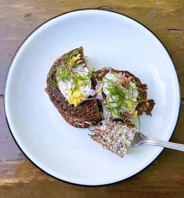 Buckwheat Torte: Savory crepe cake w/ lebneh & fresh za'tar ($8)