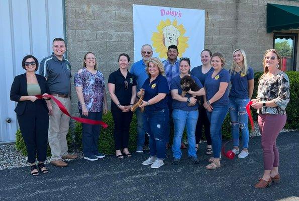 Our ribbon cutting ceremony at our new Greensburg location (formerly Unleashed!)