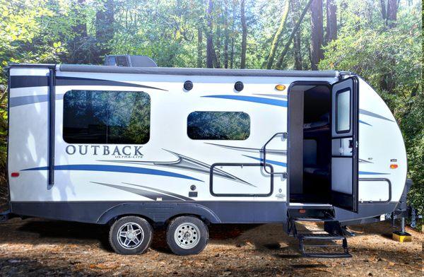 The Outback, one of our travel trailers for rent.