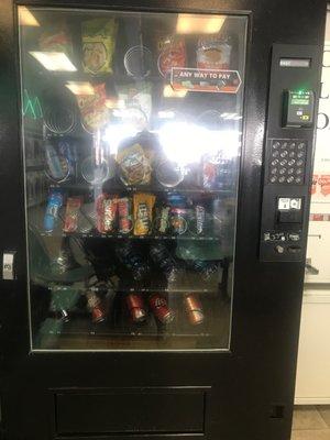 A vending machine that takes cards and cash but doesn't give u anything.