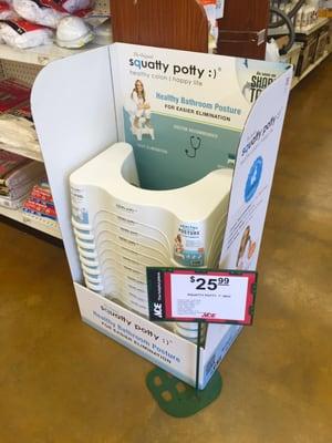 Only in Asheville would an ACE hardware sell a squatty potty!