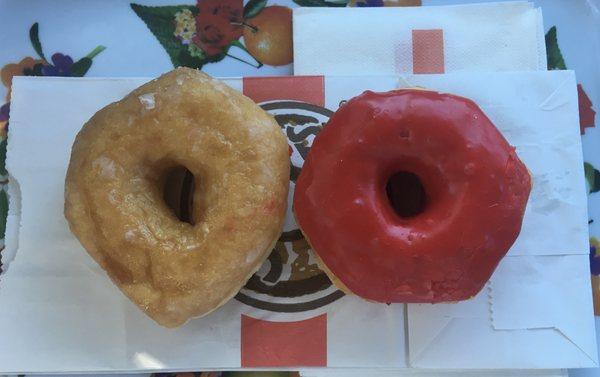 Fantastic Donuts!!! (Original Glazed & Cherry Iced.)