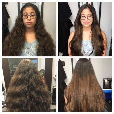 Before and after : my client Mia