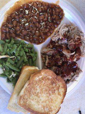 your pretty standard and darn delicious BBQ plate