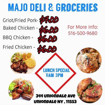 Pricing is for Lunch Special ONLY!!