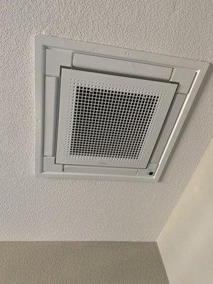 Ductless recessed ceiling cassette unit