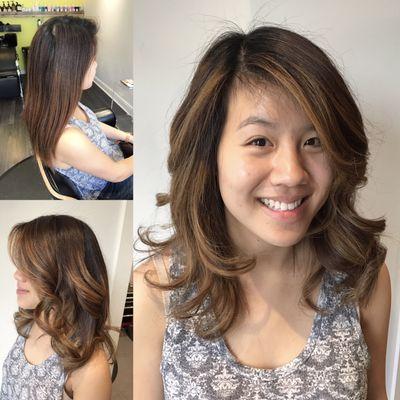 Highlights and layered cut