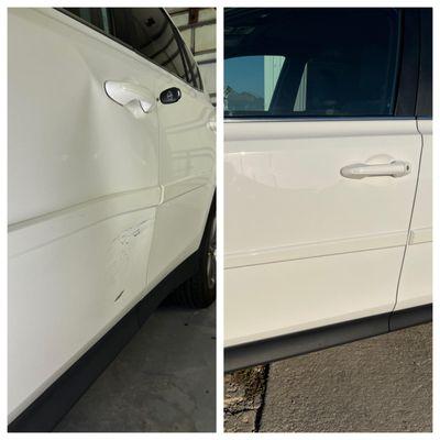 Large dent removal. NO paint or bondo!