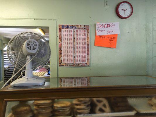 Inside the bakery