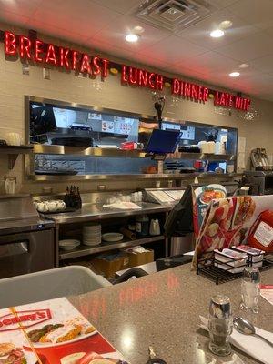 The Kitchen and Bar area are amazingly clean! Smiles are service Bar-None!