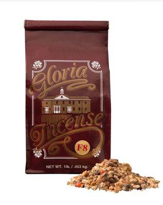 Gloria incense is sold in 1 pound packages for a little under $50