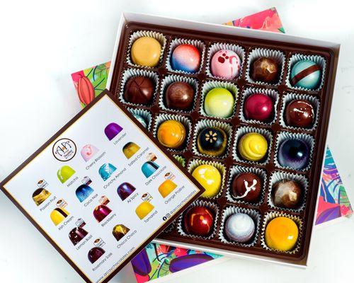 25 bonbon assorted chocolate box