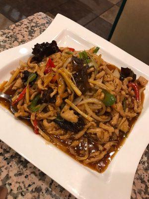 Spicy pork entree. Not so spicy