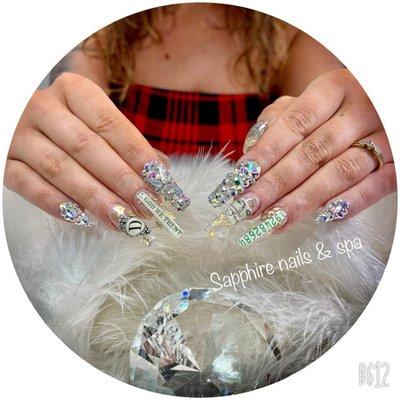 #sapphireneb #nailswag #instanails #inspire #naildesign #nailsoftheday #nailstyle #acrylicnails #gel #naildesigns #nailpolish #nailsart