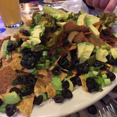 Nachos veganized by the amazing staff member Courtney