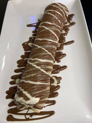 Marshmallow rolled crepe