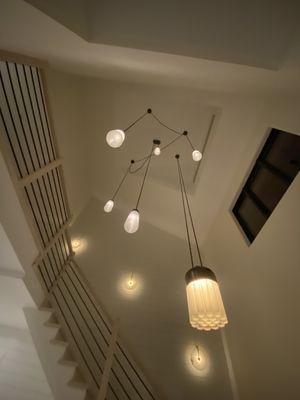 Foyer and staircase lighting