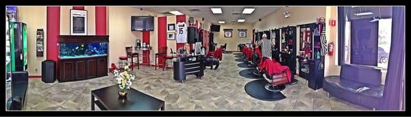 Inside of the barbershop