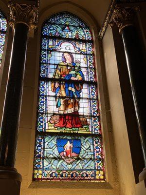 Commonwealth of Virginia stain glass window.