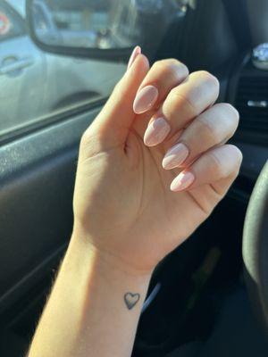 Pink nails