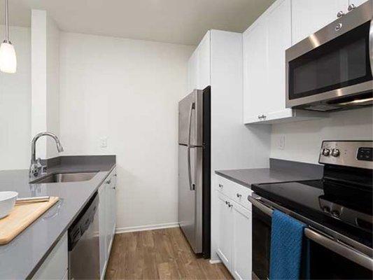 Renovated Kitchen with Stainless Steel Appliances