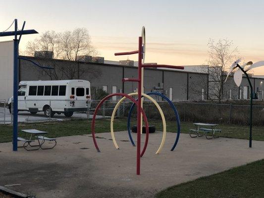 Our splash pad; we can't wait for summer to come