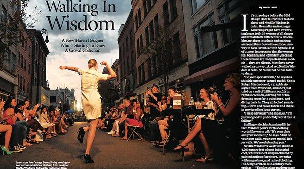 Neville Wisdom featured in New Haven Living Magazine