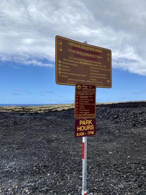 Kekaha Kai (Kona Coast) State Park Rules and Park Hours