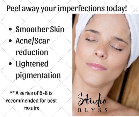 Chemical peels are a great way to exfoliate your skin and see instant results.